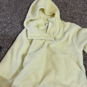 Cozy Yellow Sherpa Hoodie